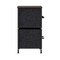 Emma and Oliver Marley 5 Drawer Storage Dresser with Cast Iron Frame, Wood Top, and Easy Pull Fabric Drawers with Wooden Handles